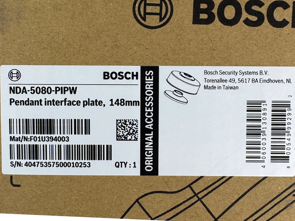 NEW Bosch NDA-5080-PIPW Mounting Plate for Bosch Cameras