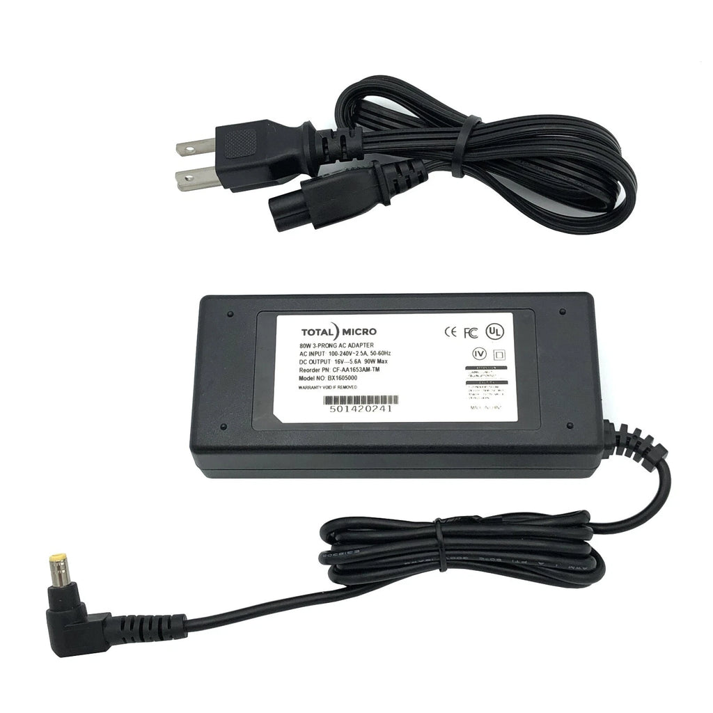 New Genuine Total Micro BX1605000 CF-AA1653AM-TM 3-Prong AC Adapter 16V 5.6A 90W