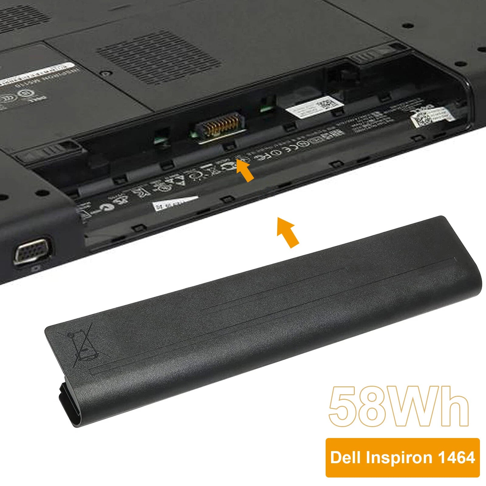 1564 Battery For Dell Inspiron 1464 1464D 1564R I1564 I1464 1764 P07E P07E001 US