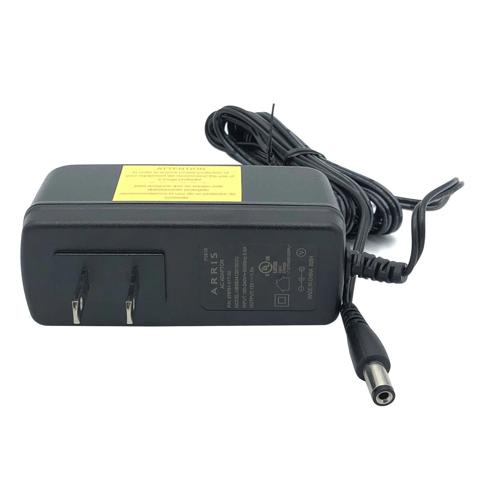NEW Genuine Arris Power Adapter for Arris SB6180 SB6183 DOCSIS 3.0 Cable Modem