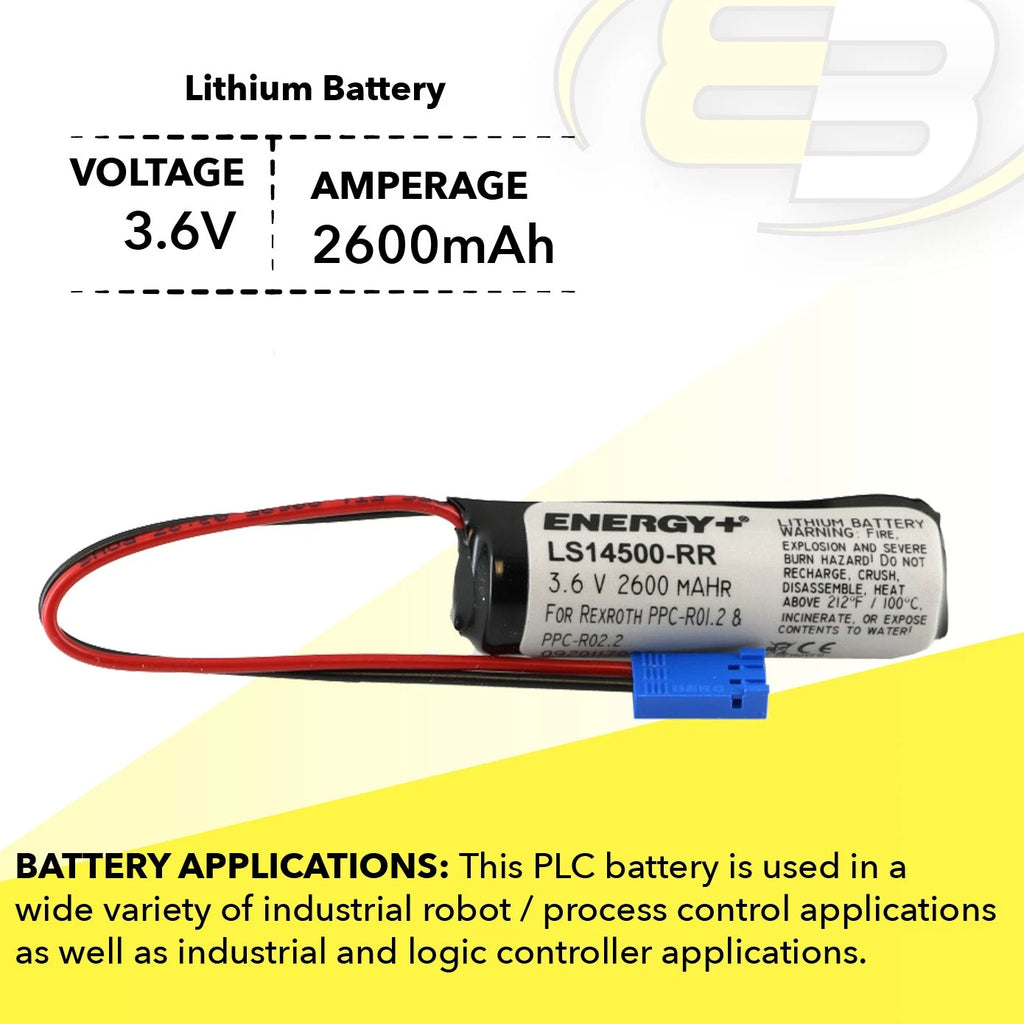 PLC LS14500-RR 3.6V 2600mAh Li Battery Rexroth 226423 SUP-E01-PCP-R