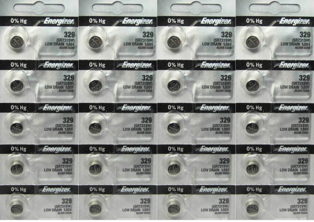 20 Energizer Silver Oxide SR731SW SR731W SR731 1.55V Battery