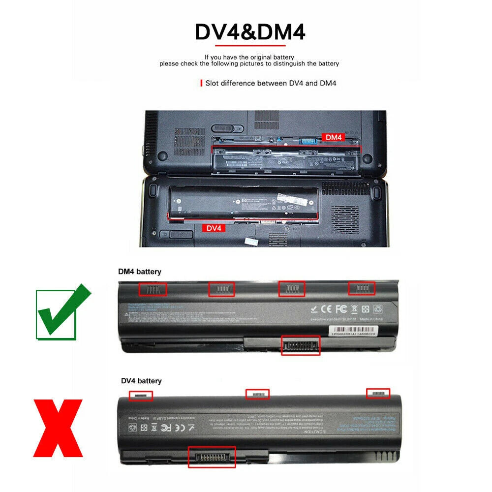 Battery for HP Pavilion G4, G6, G7 Compaq Presario CQ42 CQ56 CQ57 dm4 dv7 series