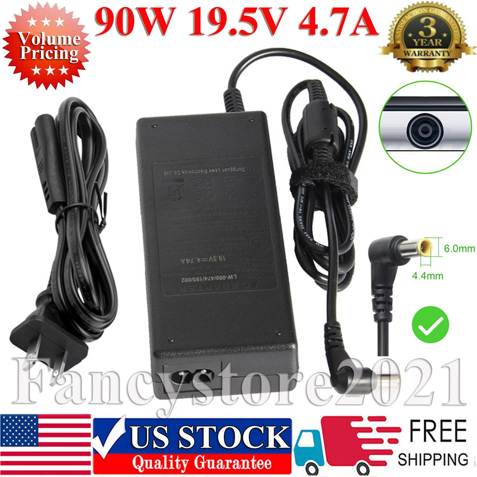 AC Adapter Laptop Charger For Sony Bravia KDL-48R510C KDL-40R510C KDL-48W650D US