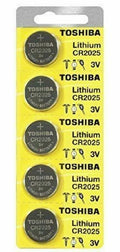 5 x New Original Toshiba CR2025 CR 2025 3V LITHIUM BATTERY BR2025 DL2025 Watch