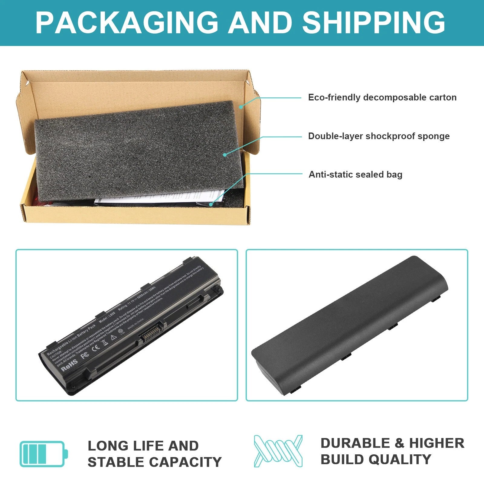 ?PA5024U-1BRS Battery For Toshiba Satellite C805 C850 C855 C870 PA5025U-1BRS NEW