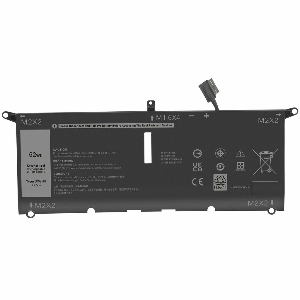 Laptop Battery for Dell XPS 13 9370 9380 Latitude 3301 G8VCF 0H754V DXGH8 52Wh