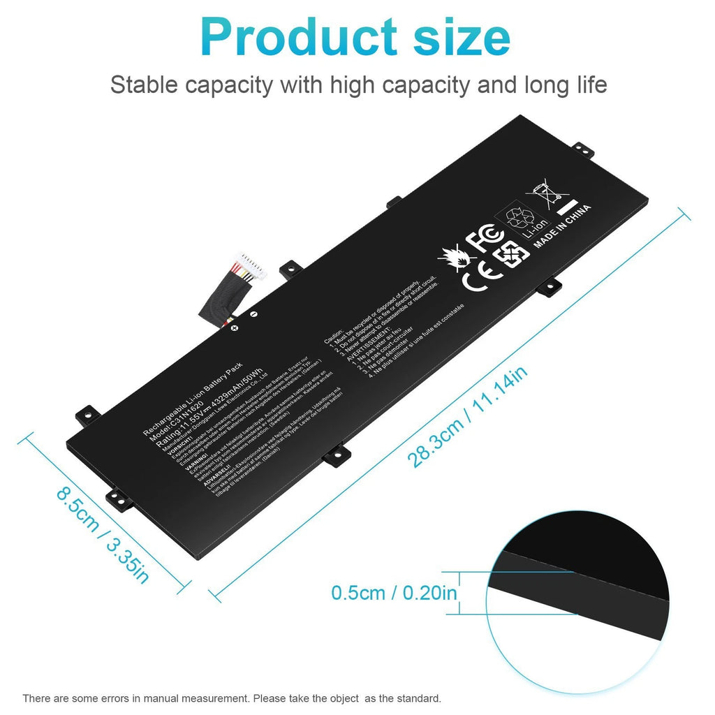 C31N1620 Battery For ASUS Zenbook UX430 UX430UQ U4100UQ C3iNi62O C31P0J1 Series