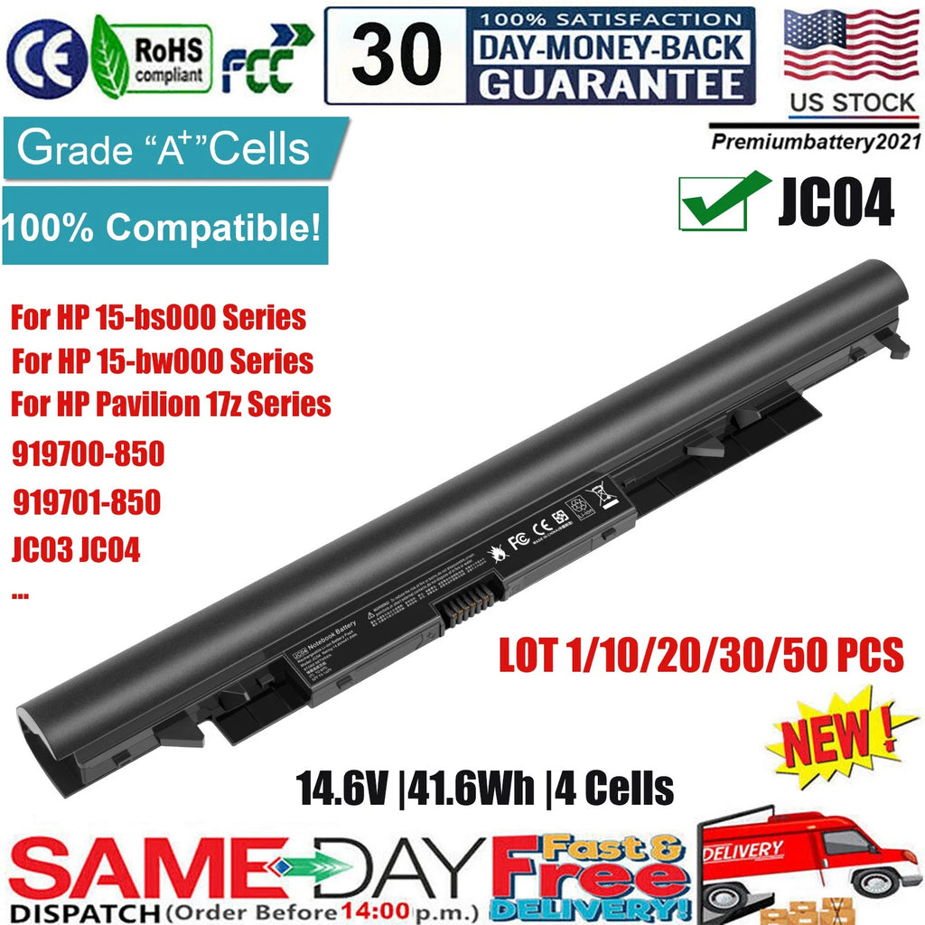 ?LOT JC03 JC04 Battery for HP 15-bs000 15-bw 919700-850 919701-850 HSTNN-PB6Y US