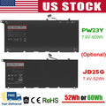 ?PW23Y /JD25G Battery For Dell XPS 13 9343 9350 9360 9360-D1605G P54G 2-Types US
