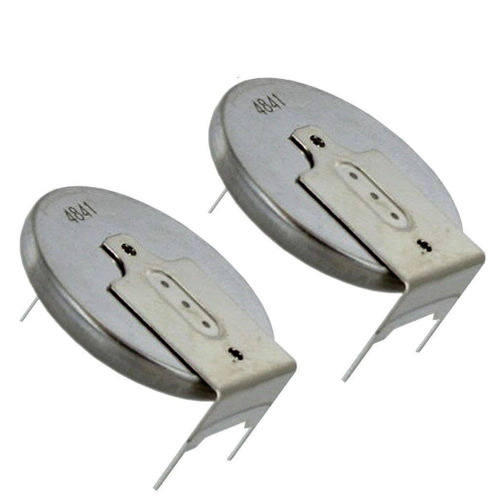 2x CR-2032/GUN 3V Lithium Coin Battery Horz 3 Pins Tab PC CMOS BIOS