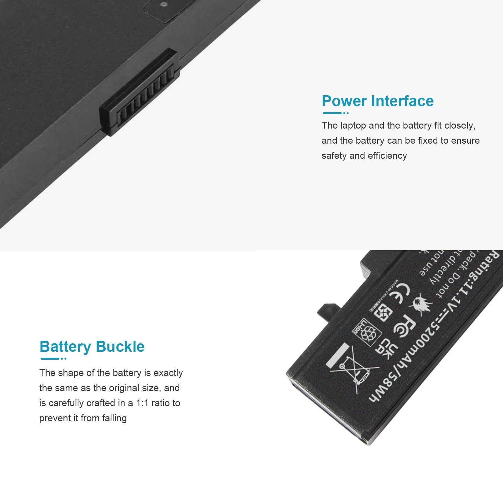 ?LOT Q318 Battery For Samsung AA-PB9NC6B AA-PB9NS6B R580 R428 R780 R730 5200mAh