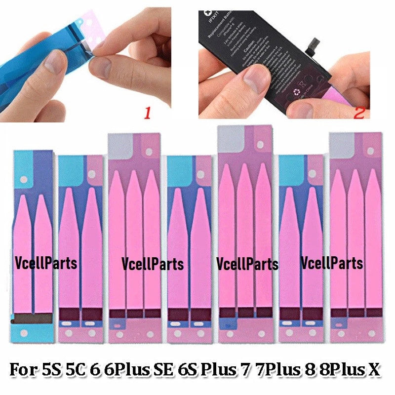 New Battery Adhesive Tape Sticker Glue for iPhone 4 4S 5S SE 6 6S 7 8 Plus X LOT