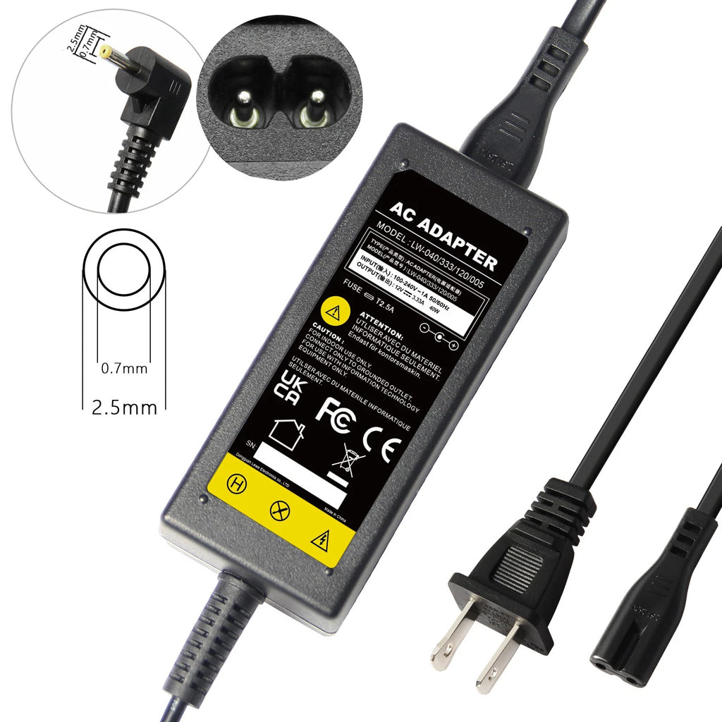 40W AC Power Adapter Charger for Samsung Chromebook 3 XE303C12 XE500C13 XE500C12