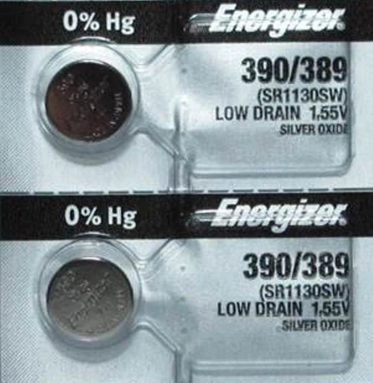 2 Energizer 390 389 SR1130SW 1130 SR54 626 LR54 D390 D389 V390 V389 AG10 Battery
