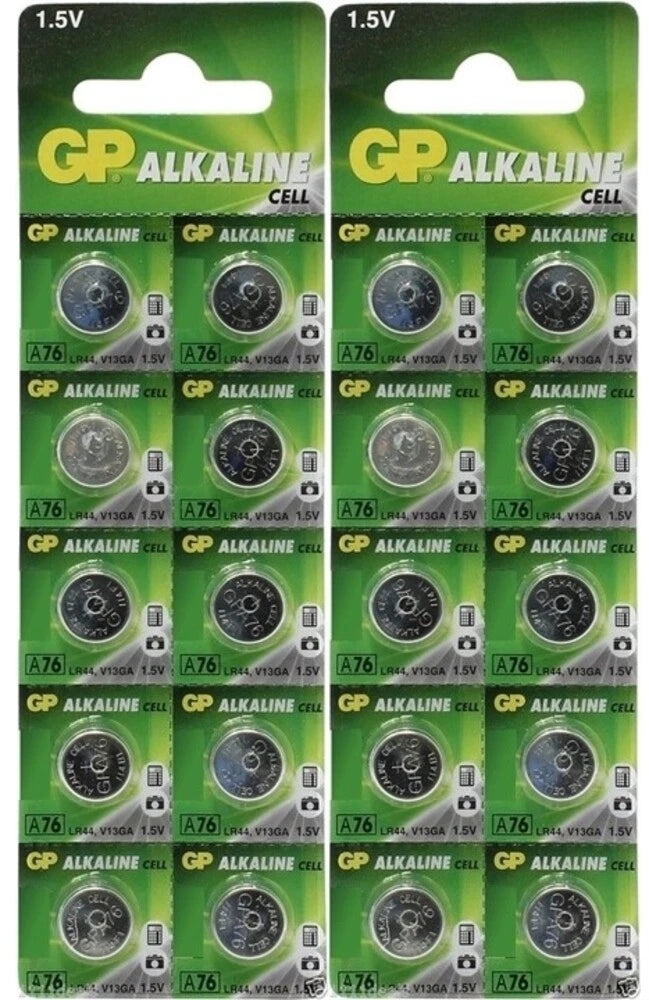 10 New GP LR44 AG13 A76 V13GA 357 1.5V Alkaline Batteries (USA Seller) Exp 2020