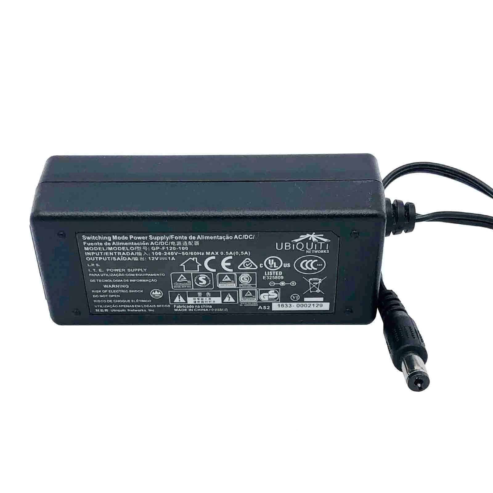 New Original Ubiquiti AC Adapter 12V 1A 12W GP-F120-100 Power Supply