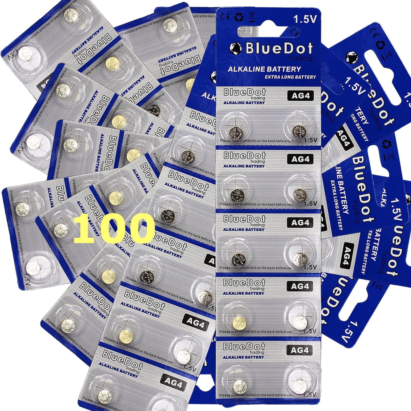 100 AG4 377 377A 1.5 Volt Alkaline Button Cell Watch Battery LR626 SR66 USA SHIP