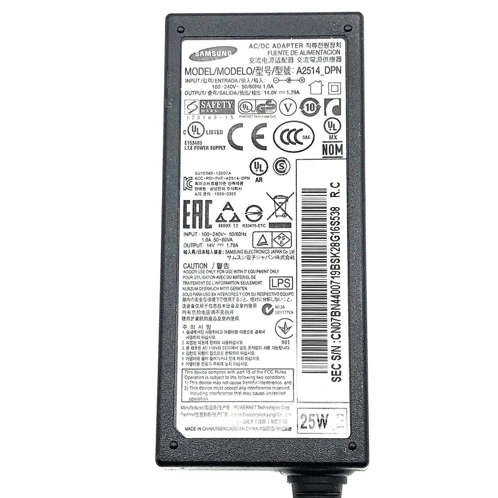 NEW Original Samsung A2514_DPN 14V 1.79A 25W AC Adapter Power Supply OEM