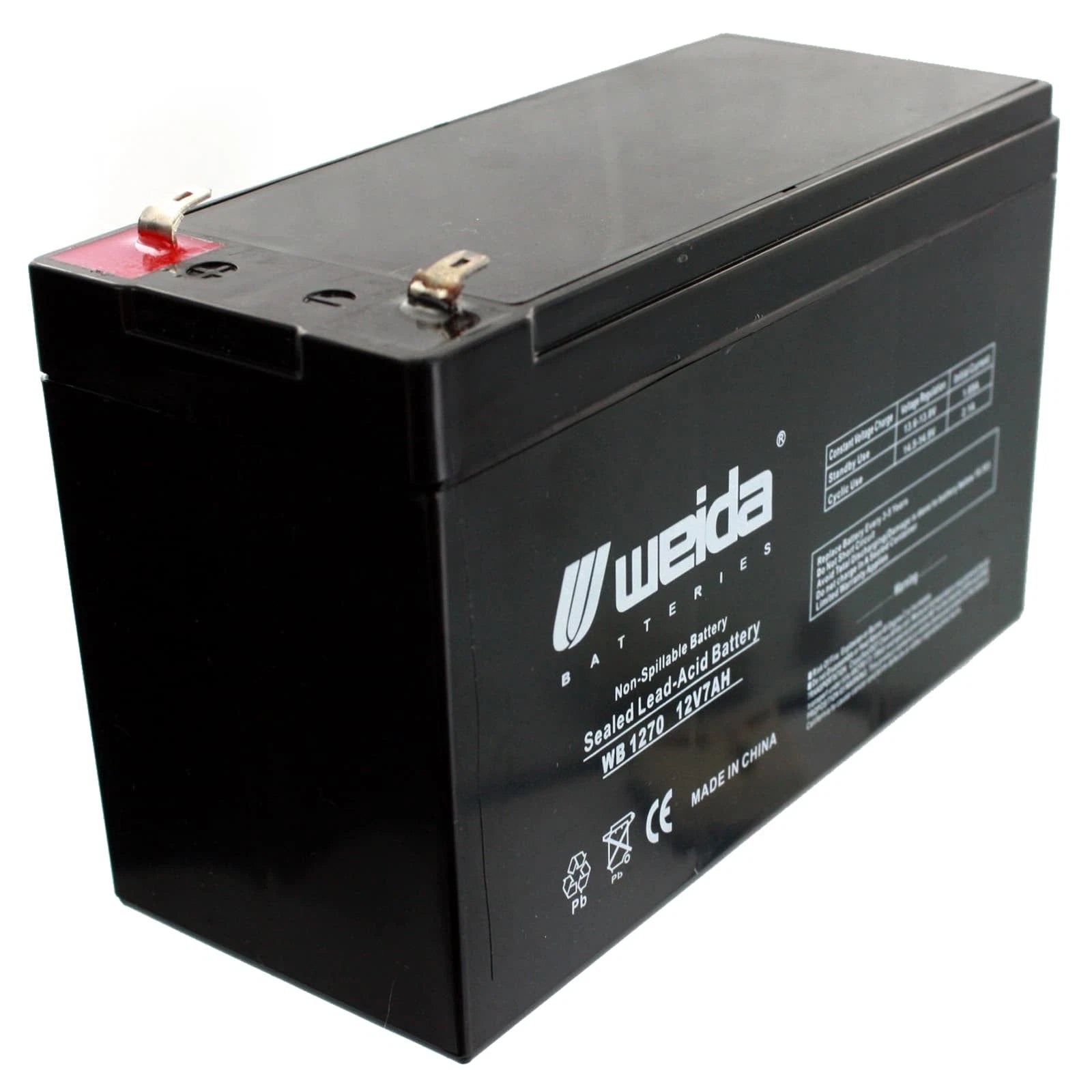 NEW 2pc 12V 7Ah SLA Battery WB1270F1 For UB1270, WKA12-7F, PS1270