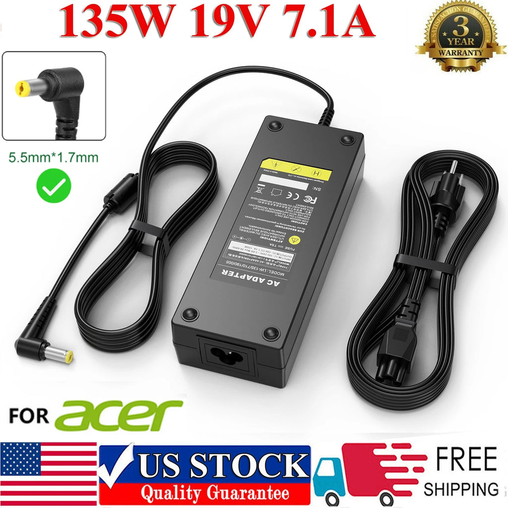 135W AC Adapter ADP-135KB Charger For Acer Nitro 5 AN515-53-55G9 AN515-53-52FA