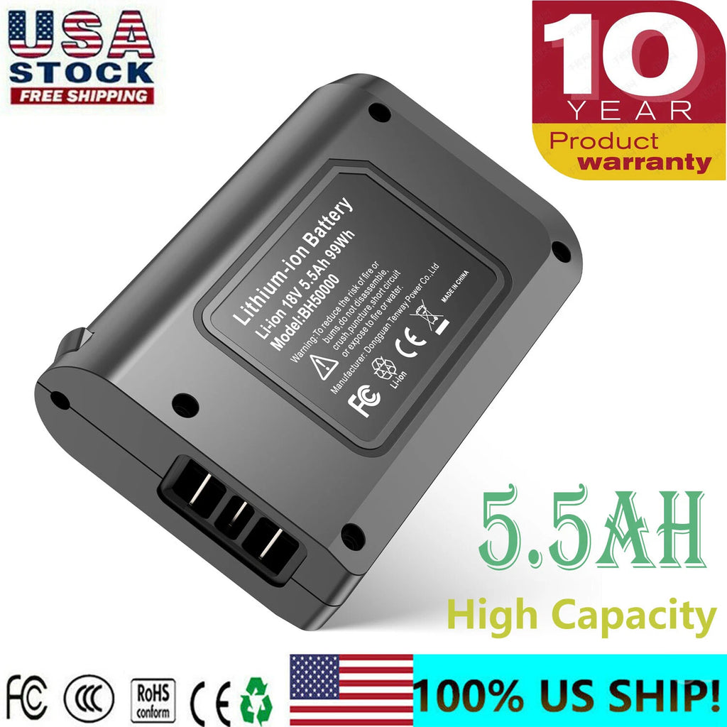 5500mAh BH50000 Lithium Battery for Hoover LINX 18V Cordless Vacuum Cleaner