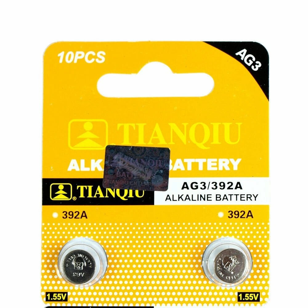 10 PCS LR41 AG3 392 LR736 Alkaline Battery 1.5V Button Cell for Watch Remote TQ