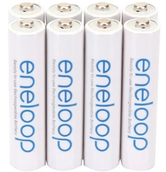 Panasonic eneloop AAA 8 Ni-MH BK-4MCCA8BA Pre-Charged Rechargeable Batteries