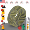 Garden Hose Water Pipe Outdoor Heavy Duty 1/2" Reinforced Anti-Kink +Adapters