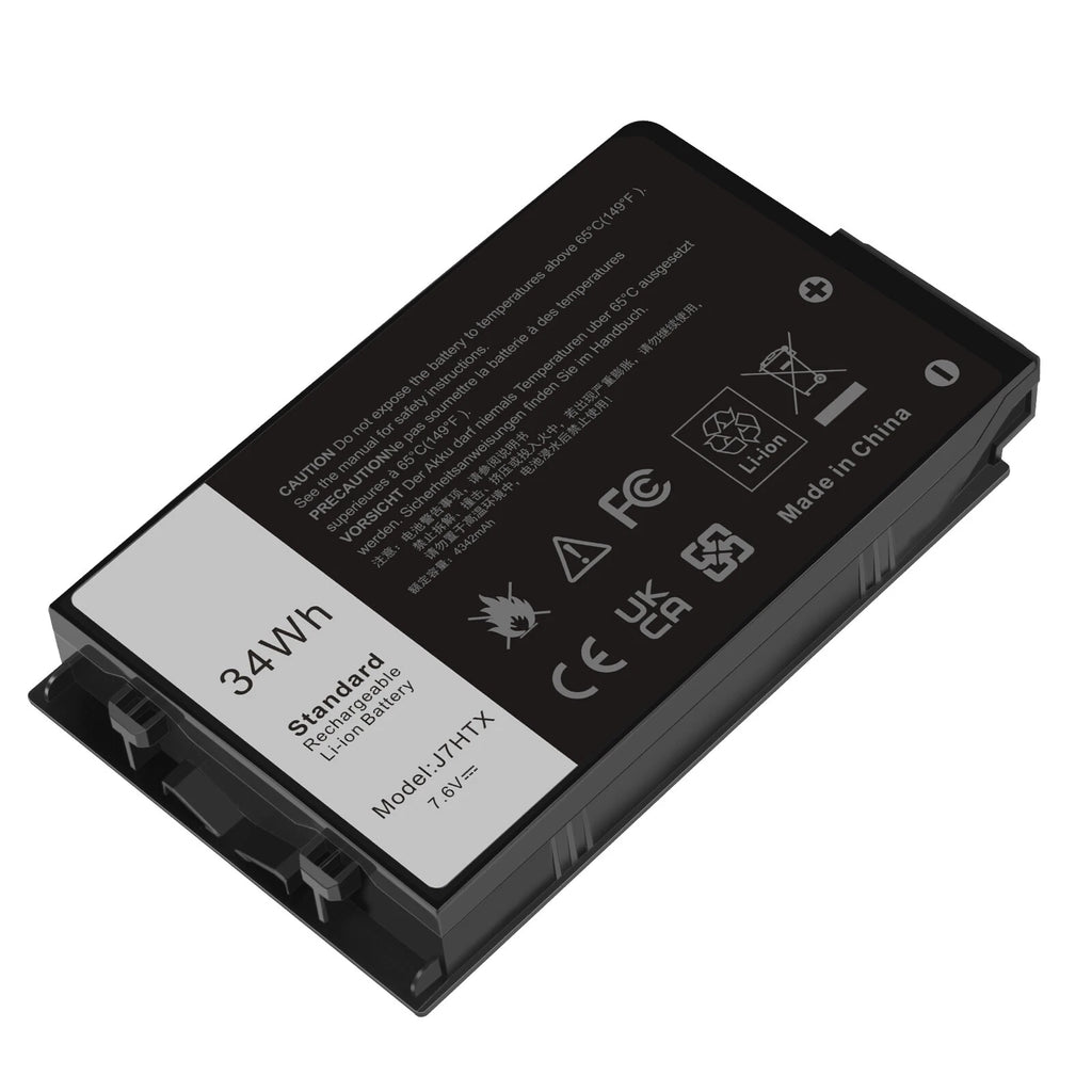 For Dell Latitude 12 7212 Rugged Tablet J7HTX 34Wh Li-Ion Battery- 2JT70