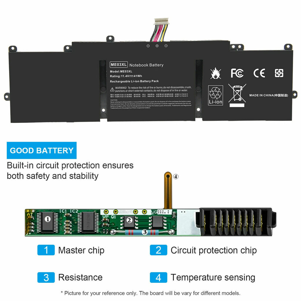 ME03XL Battery For HP 11-d011wm 11-D014TU 787521-005 787089-541 HSTNN-UB6M 11.4V