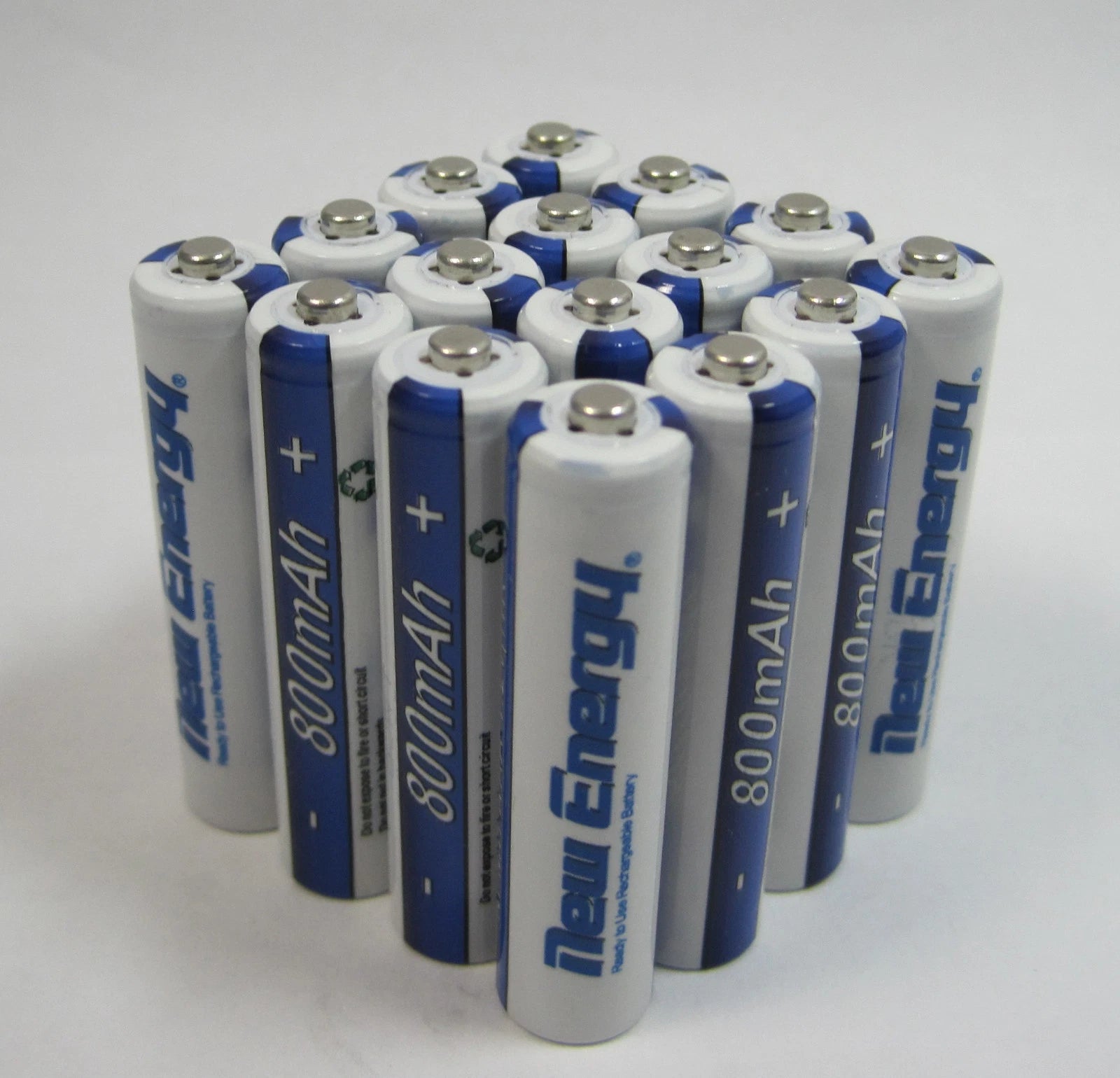 16 AAA Rechargeable NiMH 800mAh Batteries 1.2V 1500 Cycles New Energy