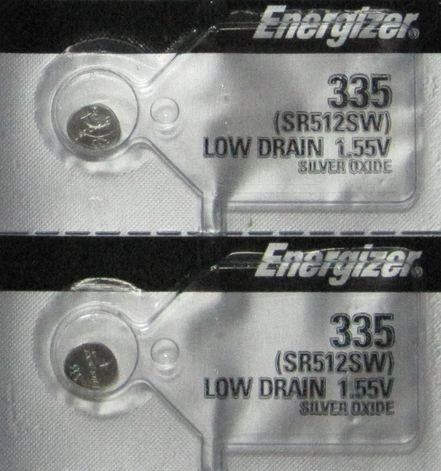 2 Energizer 335 SR512SW SR512W Watch Batteries Usa Seller