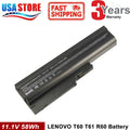 Battery for IBM Lenovo ThinkPad SL300 SL400 SL500 R60e R60i R500 T500 W500 R60