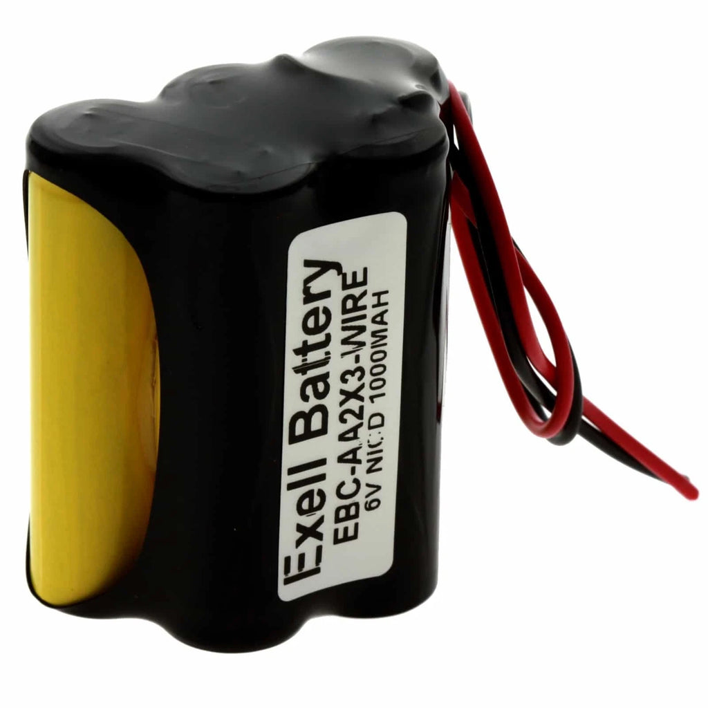 6V 1000mAh NiCD Battery Pack w/ 5" wires For Search Lighting, Power Tools