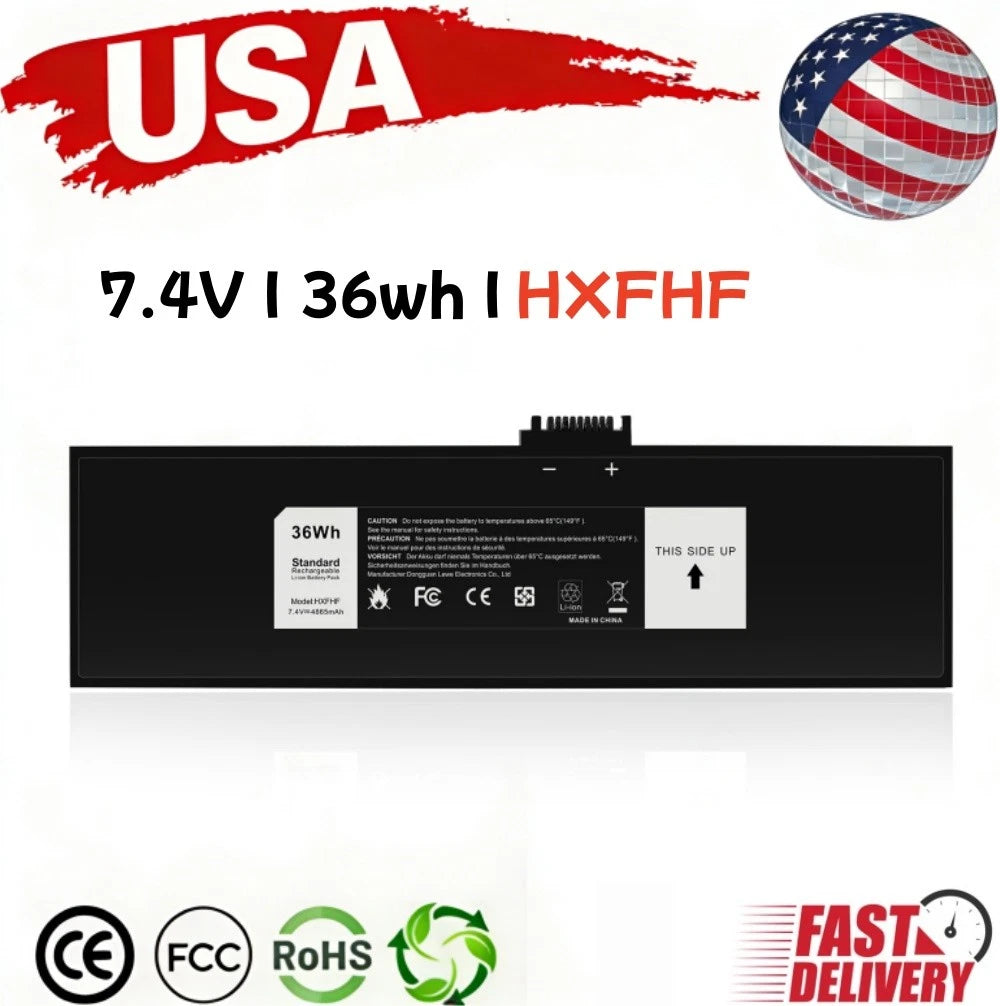 36Wh Tablet Battery for Dell Venue 11 Pro 7130 7139 7140 VT26R HXFHF 0VJF0X