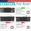 AC14B8K?AC14B18J?AP16M5J Battery For Acer Aspire ES 15 ES1-571 CB3-531 CB5-571