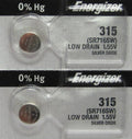 2 Energizer Silver Oxide SR716SW SR716W SR716 1.55V Battery