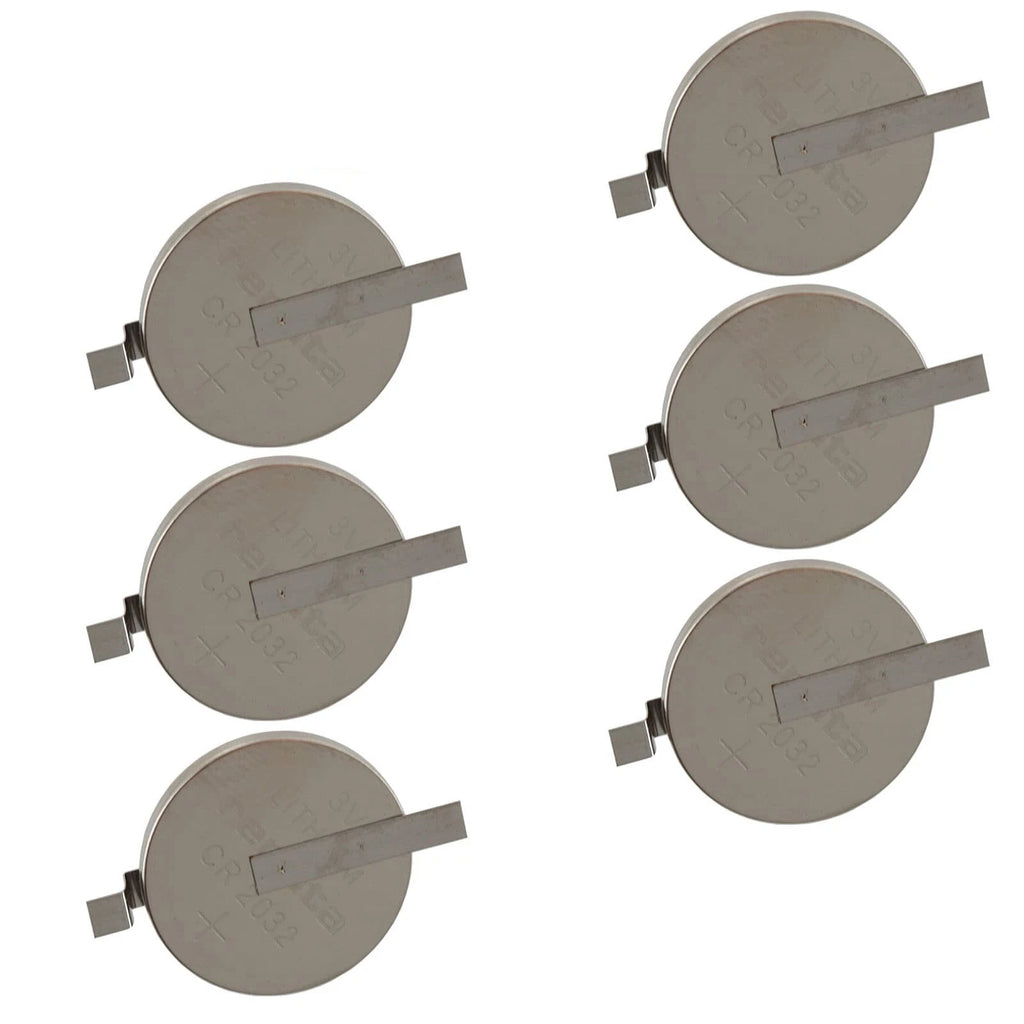 6x CR2032-MFR-SM 3V Lithium Coin Battery HORZ SMT 2-PIN IBM Compaq NEC PC