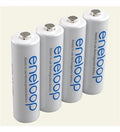 Panasonic Eneloop 4 Pack AA NiMH Rechargeable Batteries