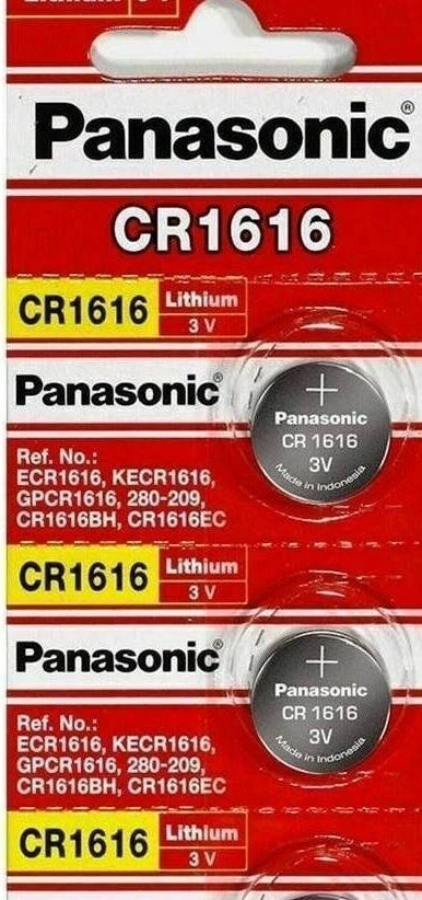 2 x SUPER FRESH Panasonic ECR1616 CR1616 Lithium Battery 3V Coin Cell