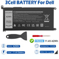 YRDD6 Battery For Dell Inspiron 3493 3582 3583 3593 3793 5480 Latitude 3310 NEW