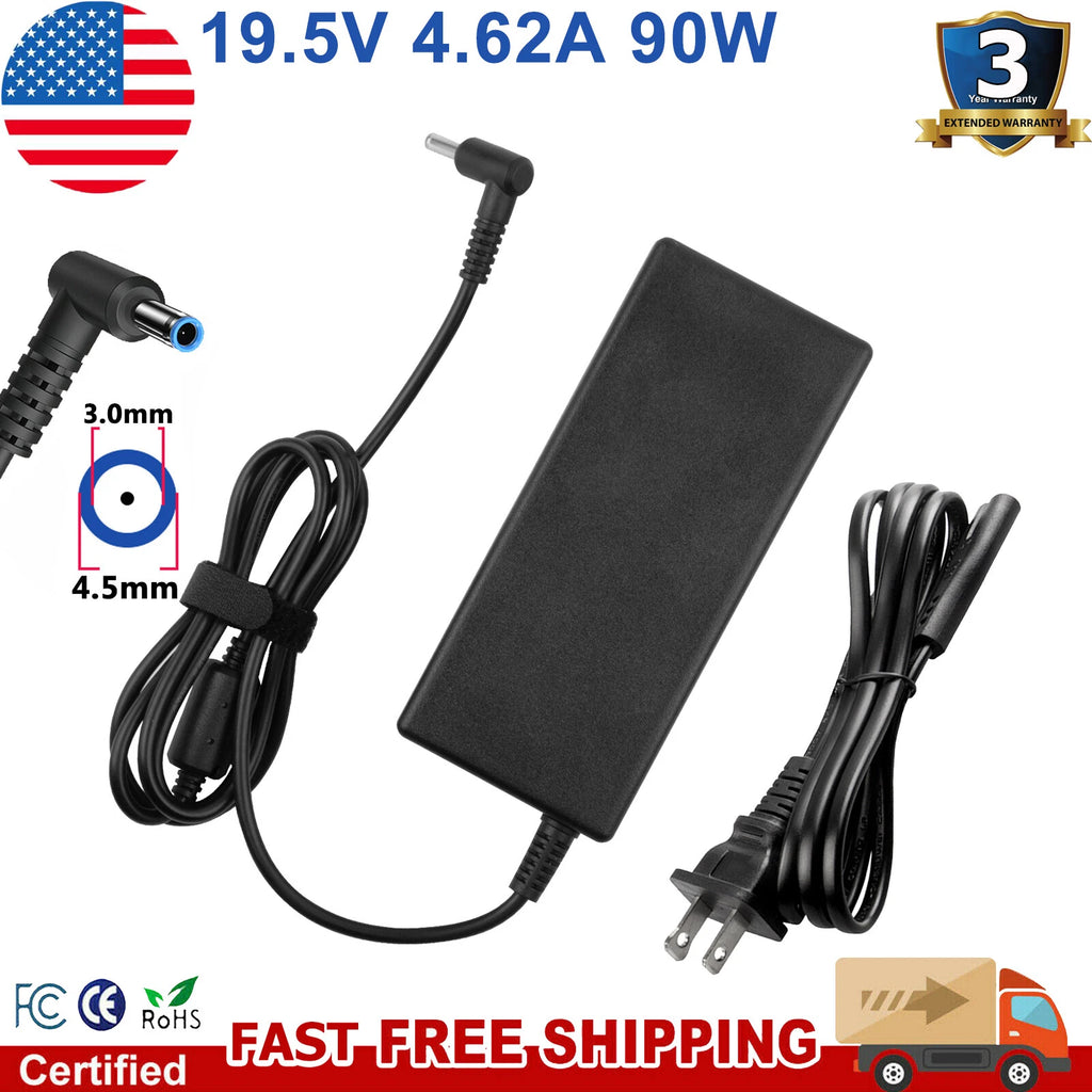 90W 19.5V 4.62A Blue Tip AC Adapter Laptop Charger for HP Pavilion Envy