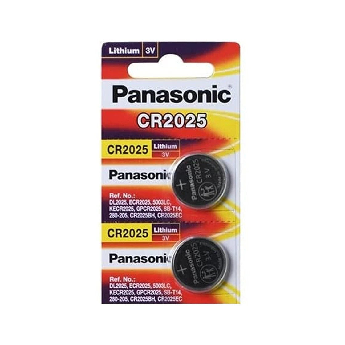 2 x Fresh PANASONIC CR 2025 CR2025 CR-2025 LITHIUM COIN CELL Battery Exp 2033