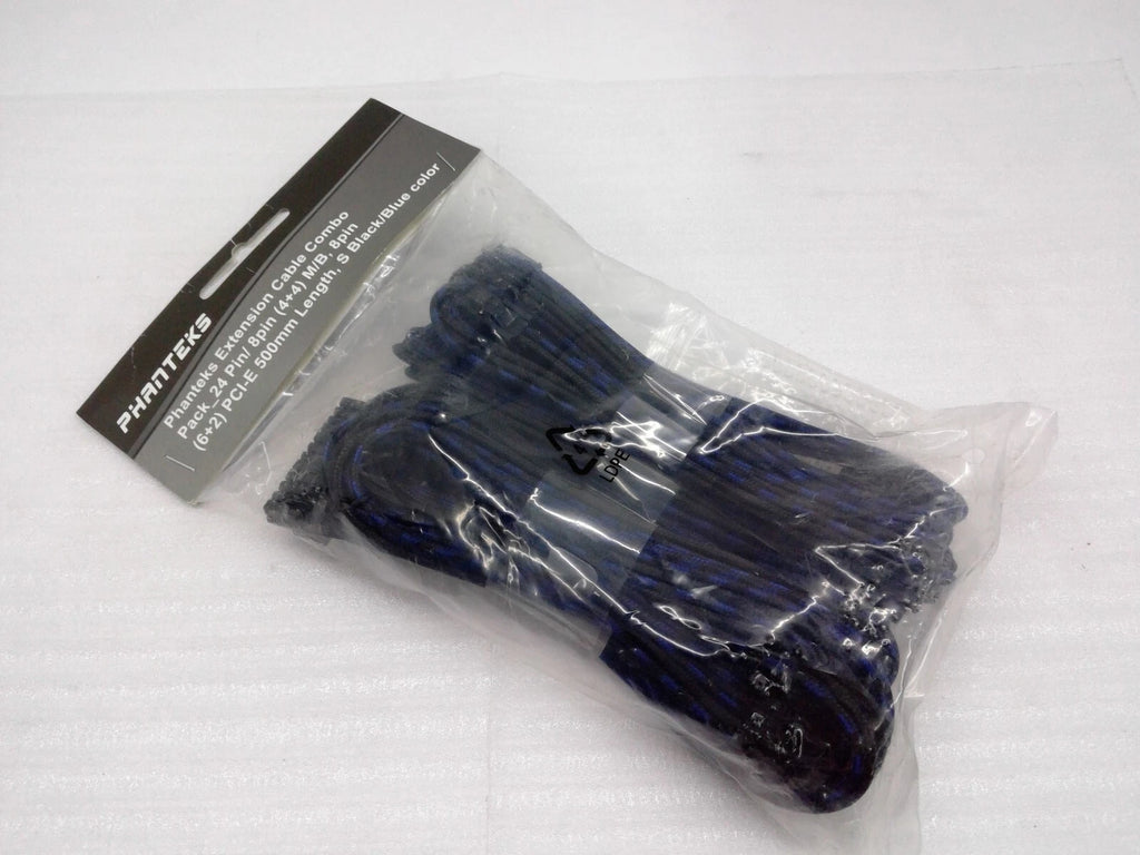 NEW 886523500698 Phanteks Extension Cable Combo PH-CB-CMBO_SBL black/blue
