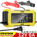 12V Automatic Car Battery Charger for LiFePO4 Maintainer Trickle Repair Lithium