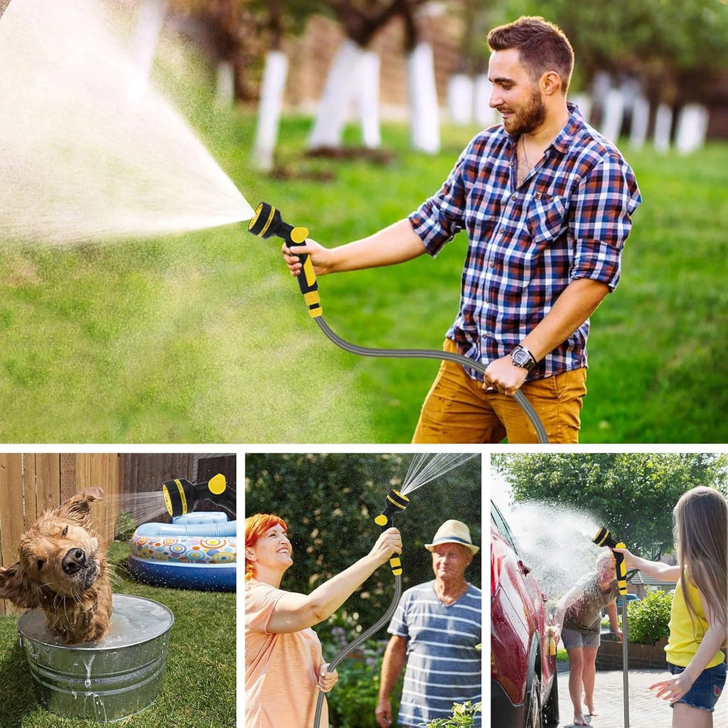 150ft PVC Deluxe Heavy Duty Expandable Flexible Garden Water Hose Quick Connect