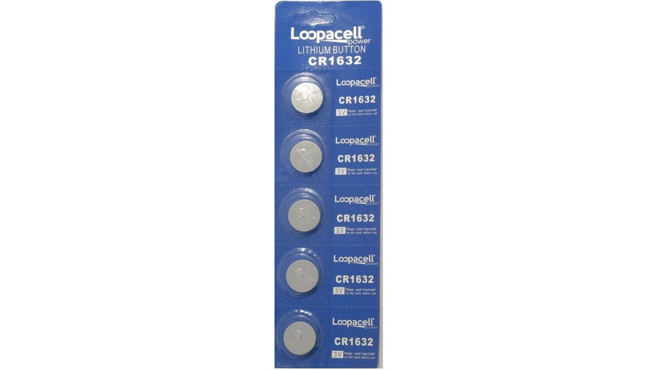 5 PACK FRESH Loopacell CR1632 ECR1632 1632 3V Lithium Coin Battery