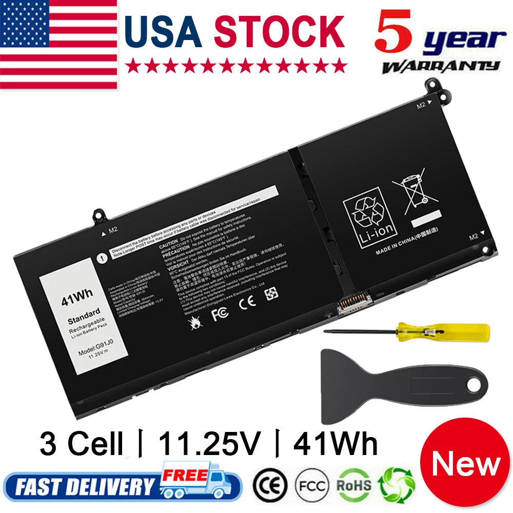 For Dell Inspiron 15 3511 / 3510 Latitude 3520 41Wh Laptop Battery - G91J0