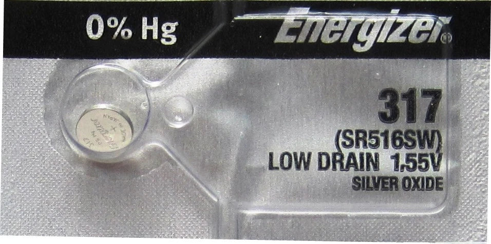 2 pc 317 Energizer SR516SW Watch Batteries